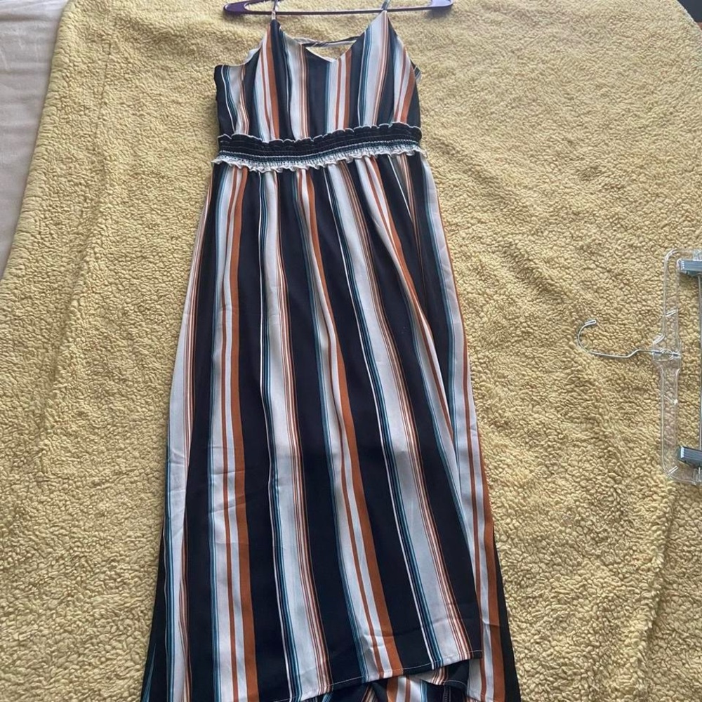 Maurices Multicolor Striped Maxi Dress
